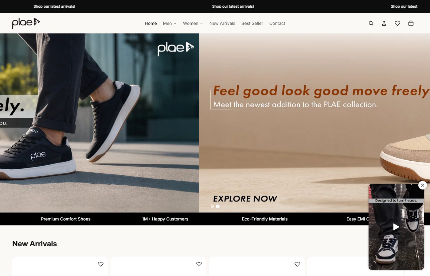 The Plae website screenshot