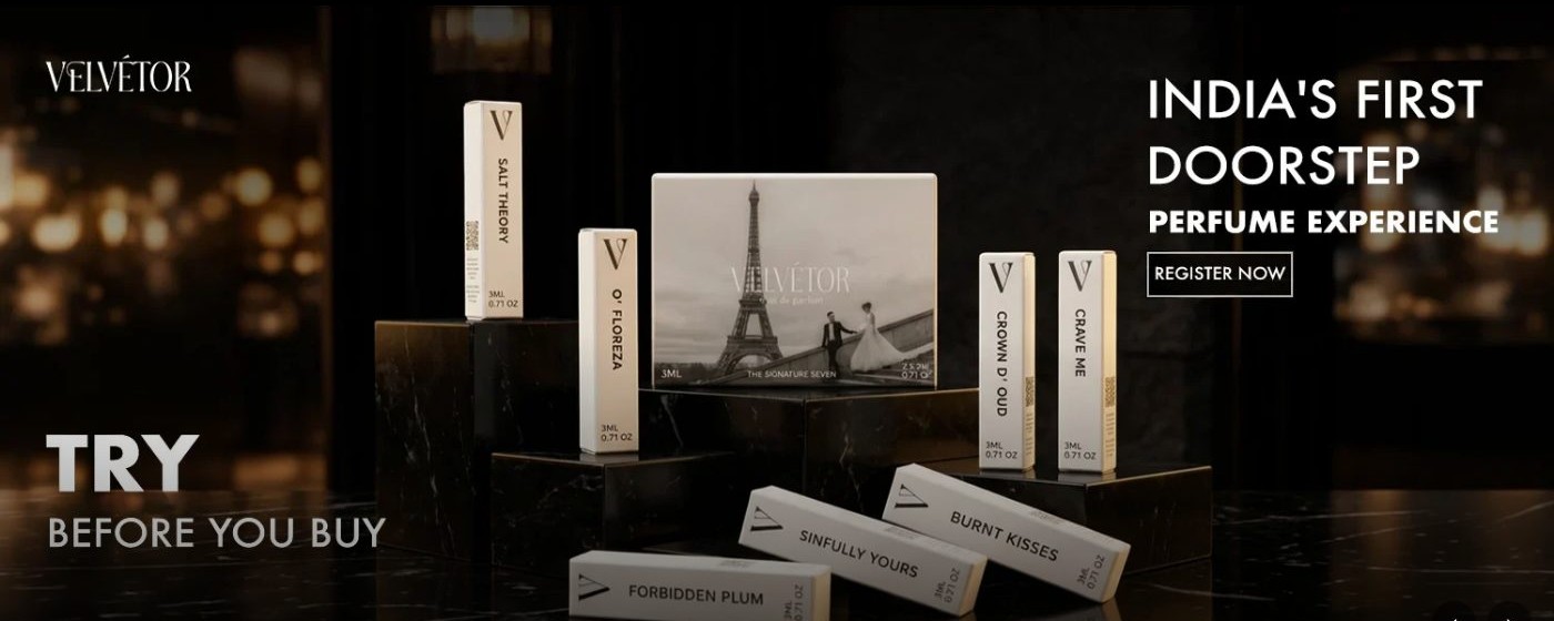 Velvetor Perfumes website screenshot